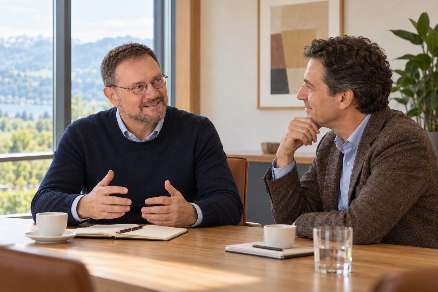 Erstgespräch im Besprechungsraum